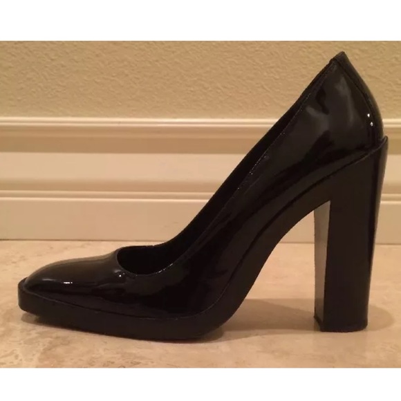 Balenciaga Shoes - BALENCIAGA Classic Black Patent Leather Heel Pumps